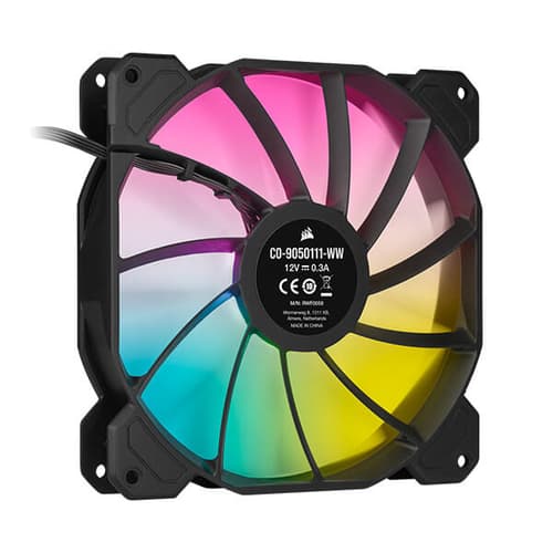 Corsair iCUE SP140 RGB Elite Cabinet Fan With Lighting Node Core (Dual Pack)